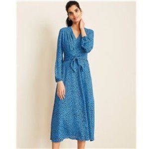 ANN TAYLOR Leopard Print Front Tie (14P)